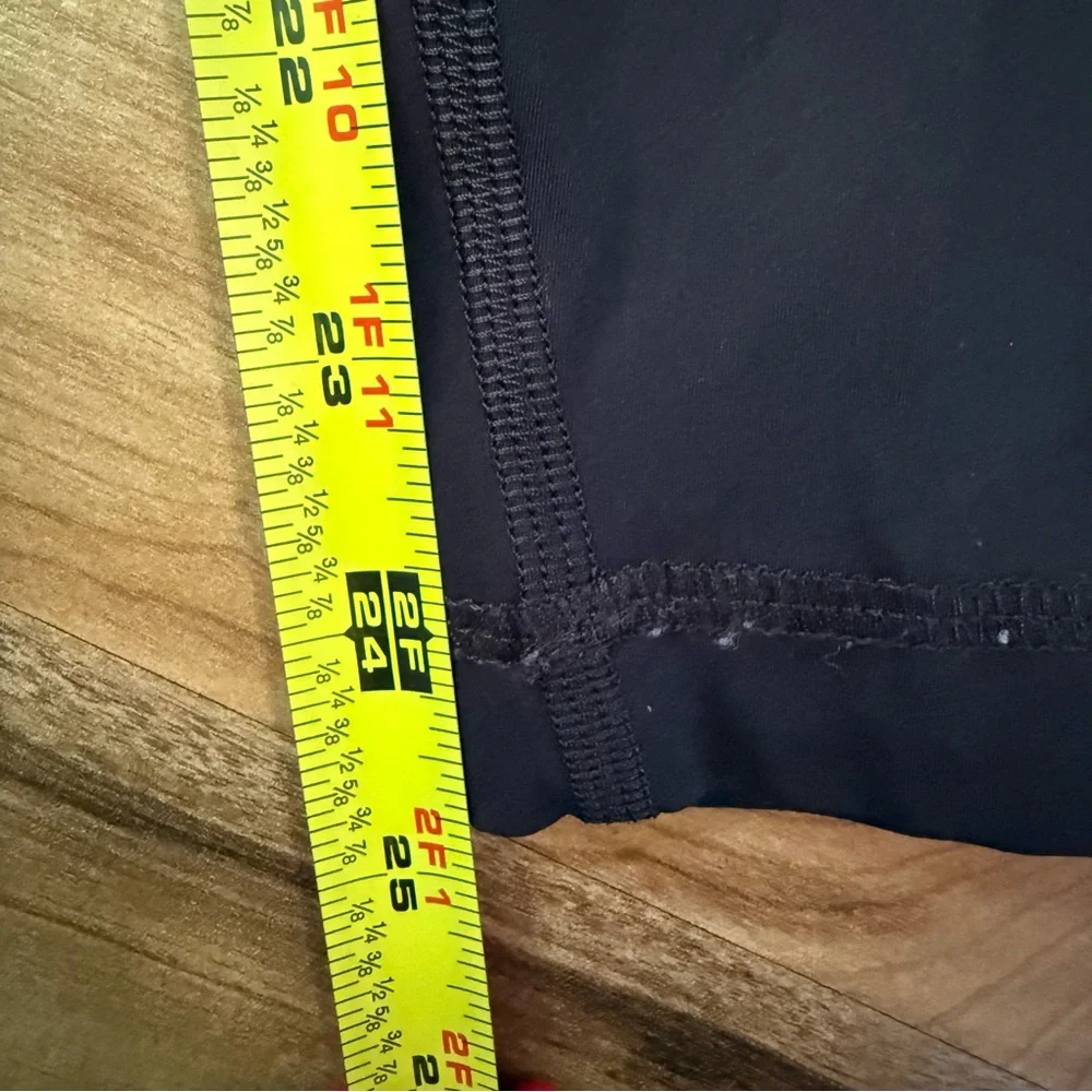 Lululemon Speed‎ Wunder Tight *Asym Free Spirit Ice Grey Black/Black Size 6
